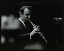 Acker Bilk playing at the Cherry Tree Jazz Club, Welwyn garden City, Hertfordshire, 1964. Creator: Denis Williams