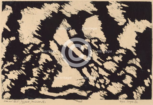 Acker mit Weib (Woman in a Field), 1912. Creator: Morgner, Wilhelm.