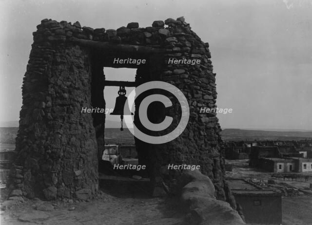 Acoma belfry, c1905. Creator: Edward Sheriff Curtis.