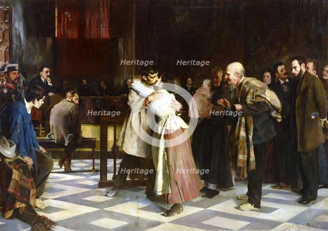 Acquitted!, 1897. Creator: Vincente Borrás y Abella.