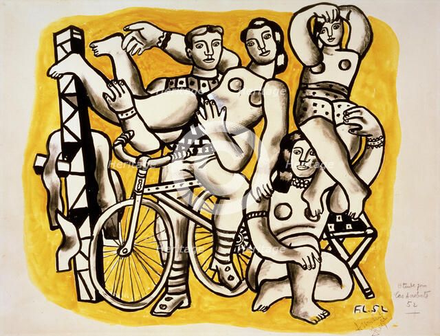 'Acrobats', 1952.  Creator: Fernand Leger.