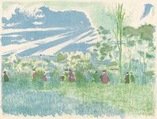 Across Country (A travers champs), 1897/1898 (published 1899). Creator: Edouard Vuillard