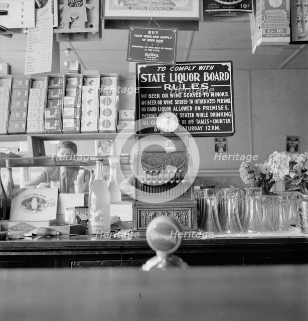 Across the counter is Ghost Town Café, Vader, Lewis County, Western Washington, 1939. Creator: Dorothea Lange.