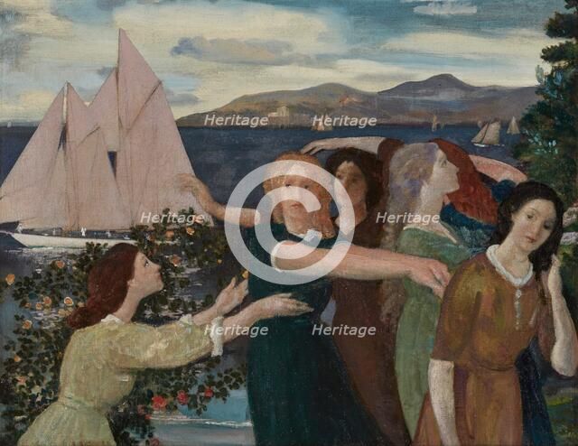 Across the Harbor, 1908. Creator: Arthur Davies.