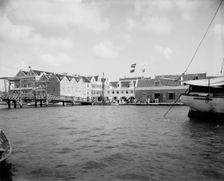Across the inner bay [Sint Anna Bay], Curacao, D.W.I., between 1890 and 1901. Creator: Unknown