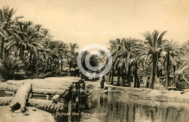 'Across the "Kora", Basra', c1918-c1939. Creator: Unknown.