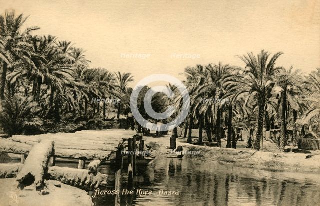 'Across the "Kora", Basra', c1918-c1939. Creator: Unknown.