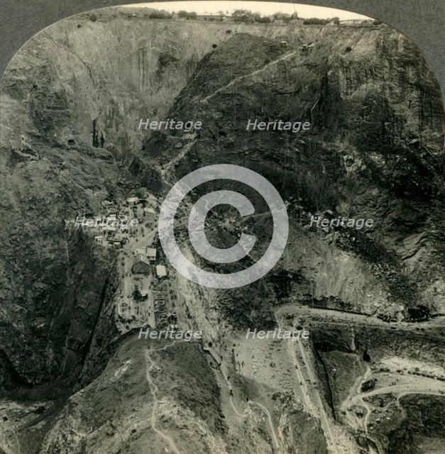 'Across the Mammoth Pits of South Africa's Greatest Diamond Mine, Pretoria, Transvaal', c1930s. Creator: Unknown.