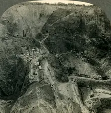 Across the Mammoth Pits of South Africa's Greatest Diamond Mine, Pretoria, Transvaal c1930s. Creator: Unknown