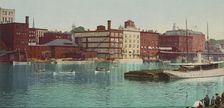 Across the river, Oswego, ca 1900. Creator: Unknown