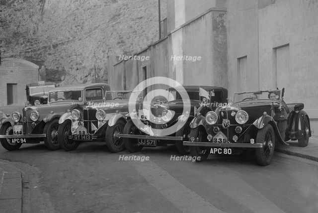 ACs of WAE and CF Hurlock at the RAC Rally, 1933. Artist: Bill Brunell.