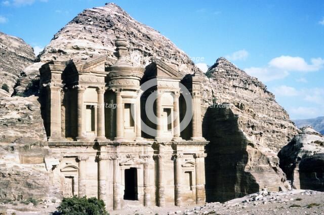 Ad Deir Monastery at Petra, c20th century. Artist: CM Dixon.