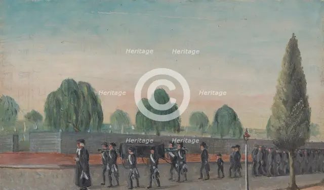 Adult Funeral Procession, 1870s. Creator: William P. Chappel.