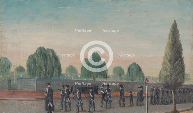 Adult Funeral Procession, 1870s. Creator: William P. Chappel.