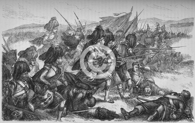 'Advance of the Highlanders at the Alma', c1880. Artist: Unknown.