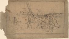 Advance of the Skirmish Line, 1864. Creator: Winslow Homer