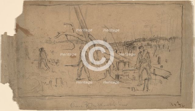 Advance of the Skirmish Line, 1864. Creator: Winslow Homer.