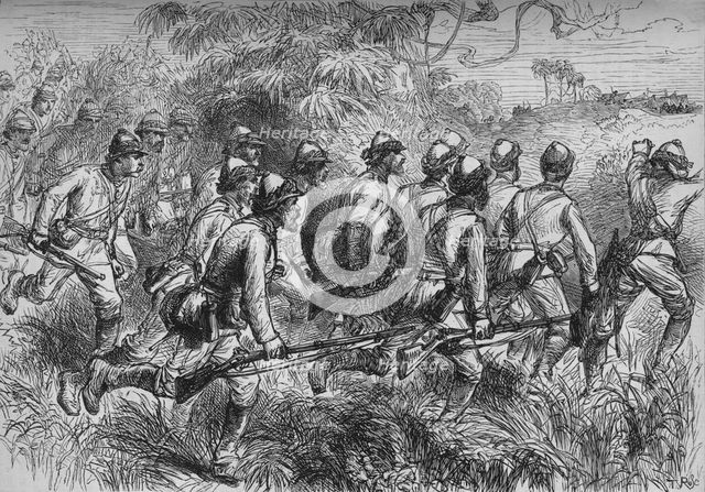 'Advance of Highlanders', c1880. Artist: T.R.