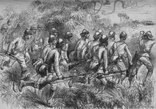 Advance of Highlanders c1880. Artist: T.R