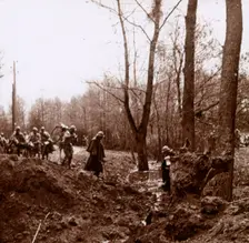 Advance on the Ailette, northern France, c1918