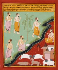 Adventures of Two Travelling Priests, Folio from a "Panchakhyana" (Jain Recensio..., c1725. Creator: Unknown