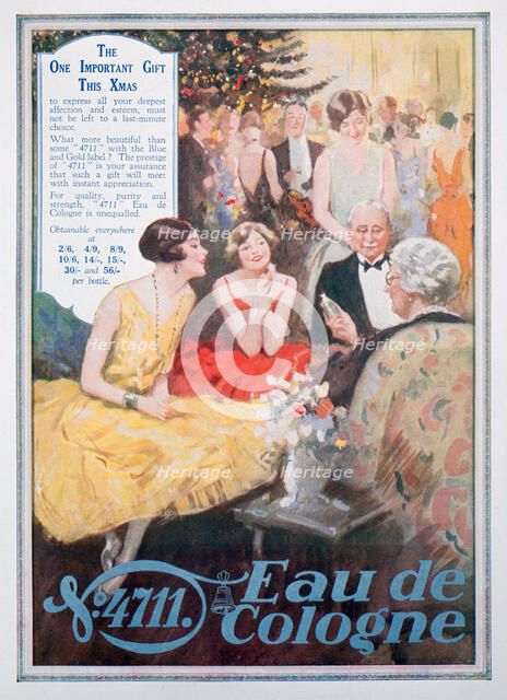 Advert for 4711 Eau de Cologne, 1928. Artist: Unknown