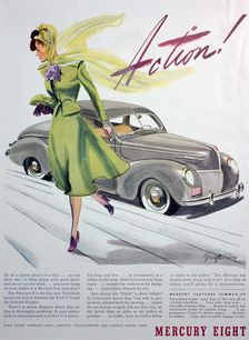 Advert for the Mercury Eight motor car, 1939