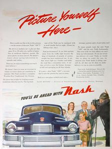 Advert for the Nash 600 car, 1946