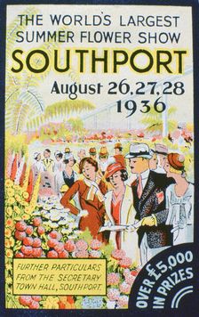 Advert for the Southport Flower Show, Lancashire, 1936