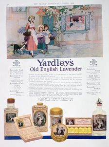 Advert for the Yardley's Old English Lavender range, 1923