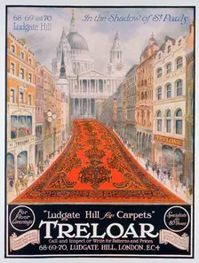 Advert for Treloar carpets, 1920
