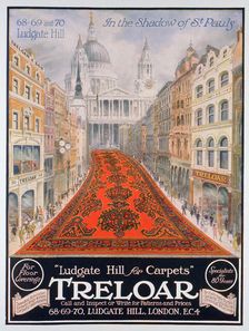 Advert for Treloar carpets, 1920