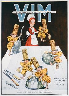 Advert for Vim cleanser and polisher, 1919