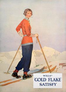 Advert for Wills 'Gold Flake cigarettes, 1930