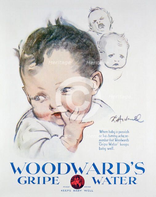 Advert for Woodward's Gripe Water, 1925. Artist: Unknown