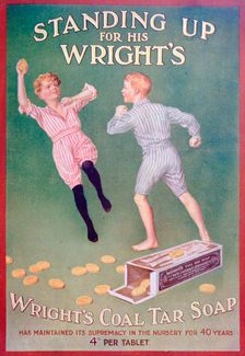 Advert for Wright's coal tar soap, 1909