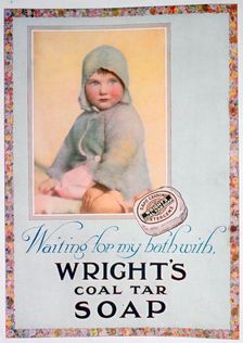 Advert for Wright's coal tar soap, 1924