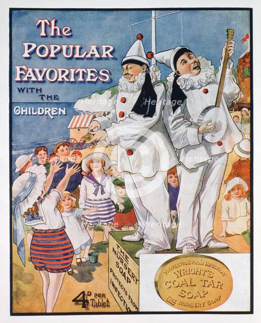 Advert for Wright's coal tar soap, 1914. Artist: Unknown