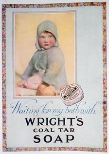 Advert for Wright's coal tar soap, 1924