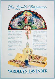 Advert for Yardley's Lavender perfume and cosmetics, 1928