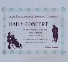 Advert For A Concert 1917. Artist: Garratt & Atkinson