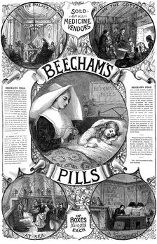 Advert for Beecham's Pills, 1887