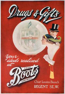 Advert for Boots the Chemists, 1913