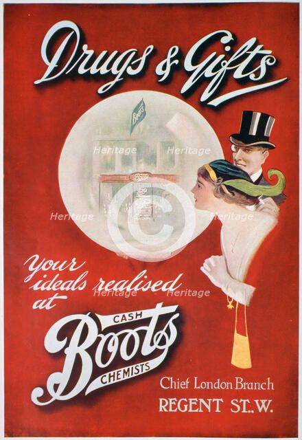 Advert for Boots the Chemists, 1913. Artist: Unknown