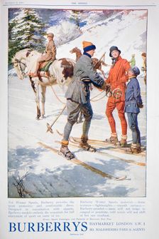 Advert for Burberry winter sports dress, 1925
