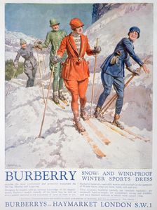 Advert for Burberry winter sports dress, 1927