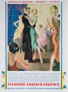 Advert for Celanese Fashion Fabrics, 1928