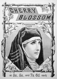Advert for Cherry Blossom toiletries, 1893