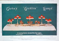 Advert for Clarke's Cricklite Lamps, 1899