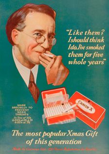 Advert for Craven A cigarettes, 1927